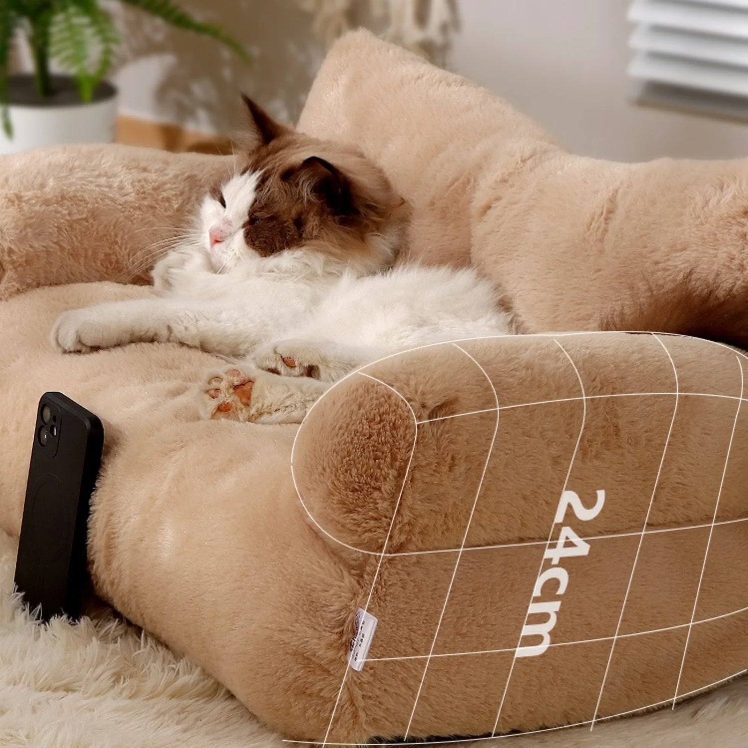 Fluffy Cat Dog Bed