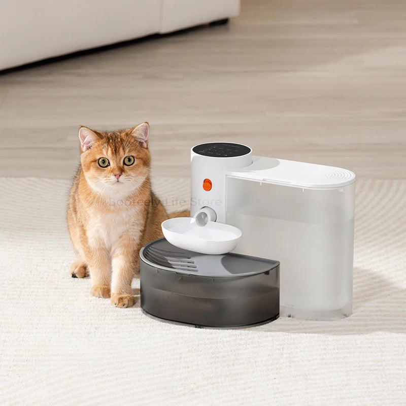 Moving Water Pet Feeder