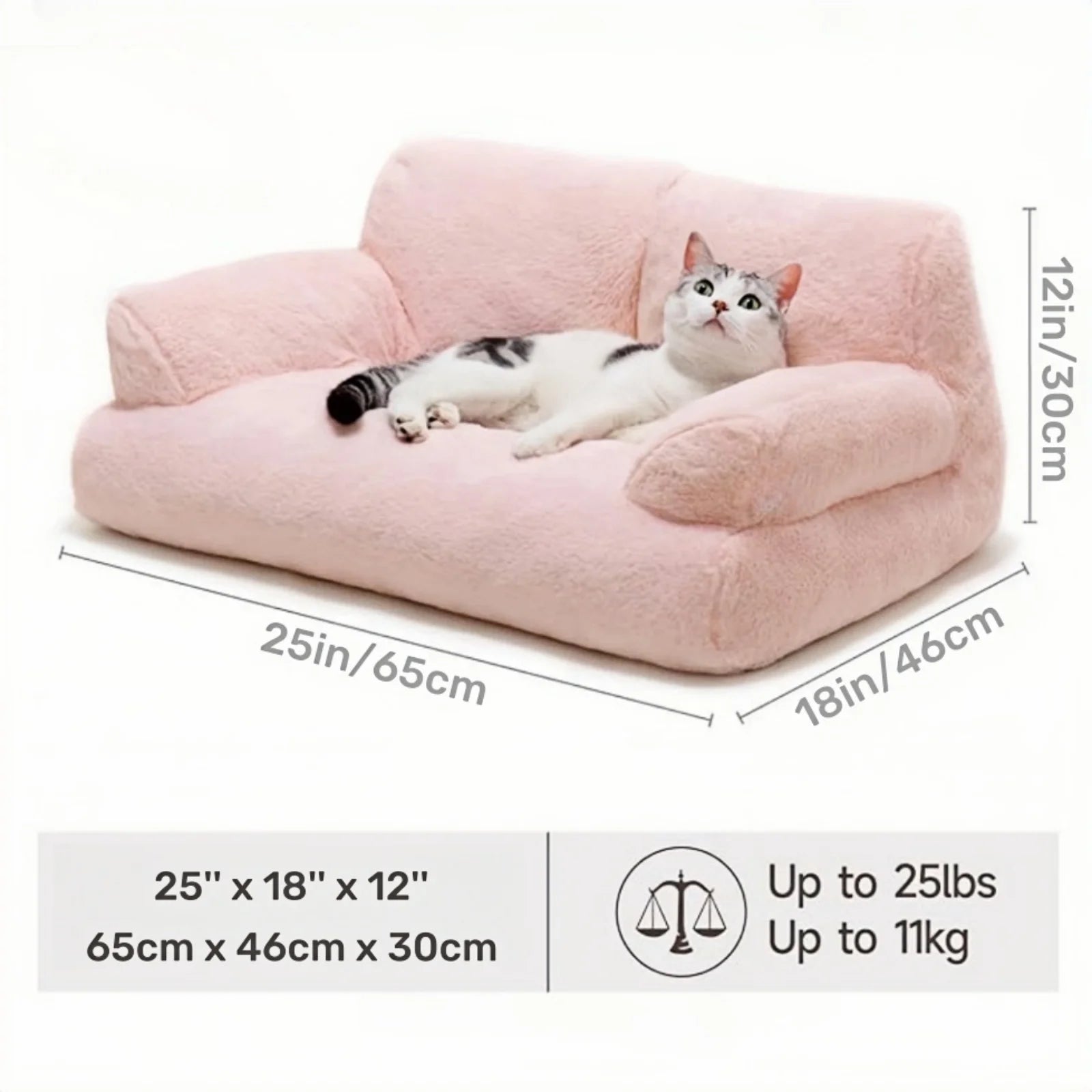 Fluffy Cat Dog Bed